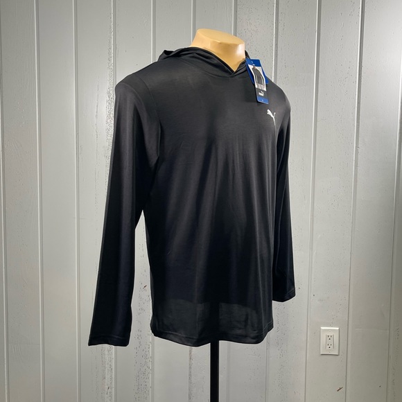 *NWT PUMA Men's Black Performance Hoodie - Picture 4 of 8